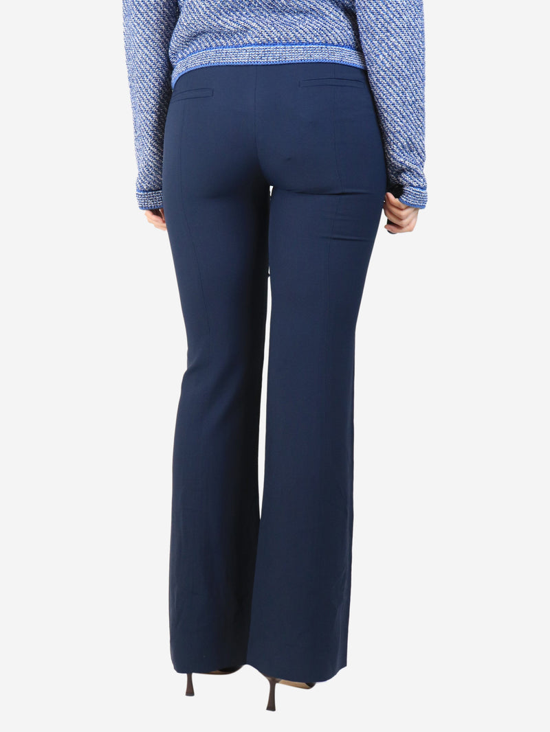Navy wide-leg tailored trousers - size UK 10 Trousers Chloe 