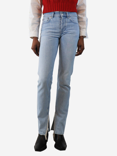 Blue lightwash denim jeans - size UK 6 Trousers Ganni 
