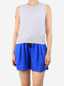 Brora Ash grey cashmere jumper vest - size UK 8