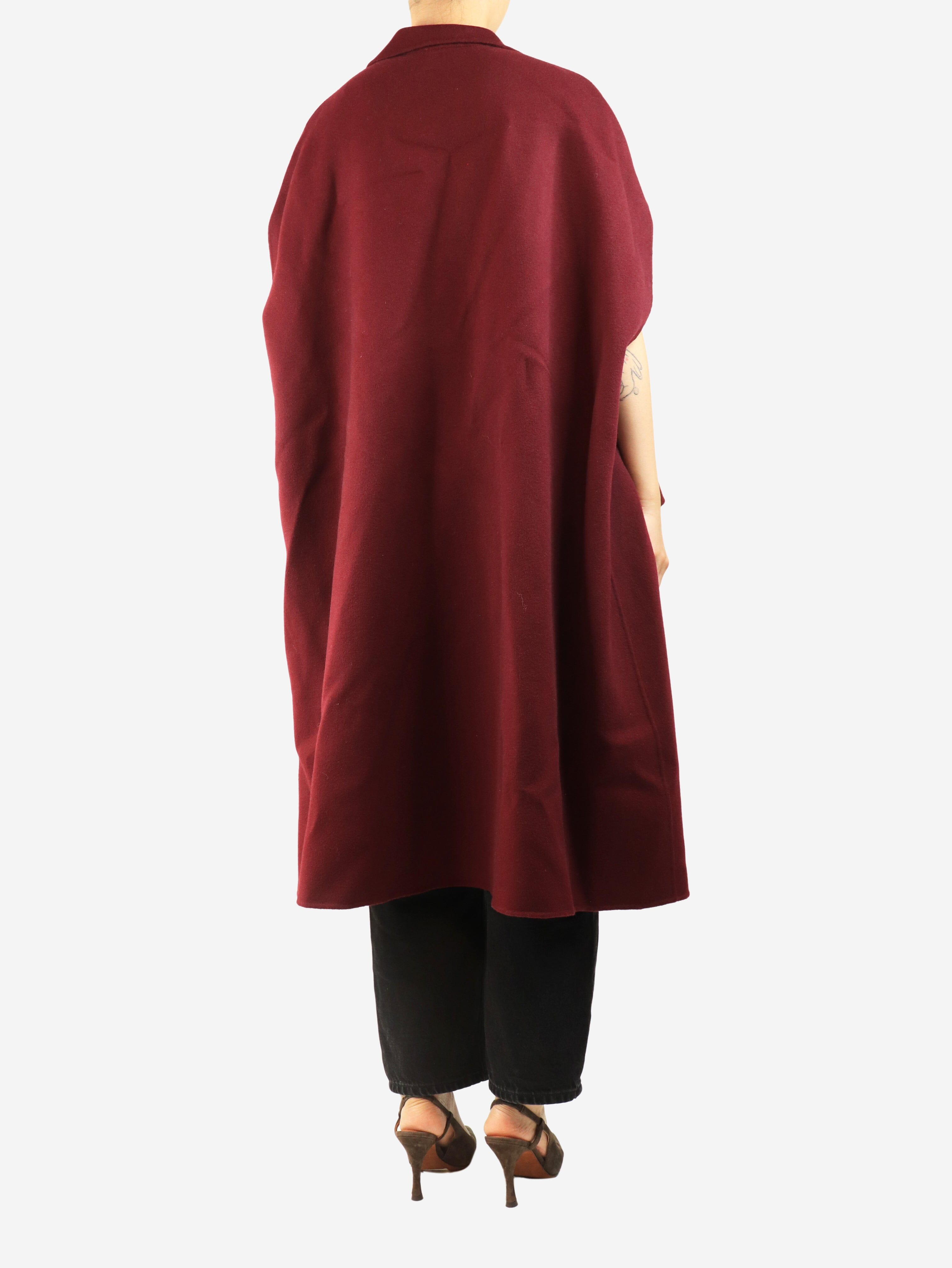 Red sleeveless double-breasted coat - One size Coats & Jackets ALICIAAUDREY 