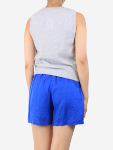 Brora Ash grey cashmere jumper vest - size UK 10