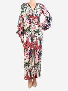 Alexandra Miro Multi floral midi dress - size S