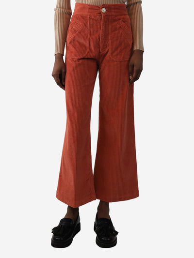 Coral corduroy trousers - size UK 6 Trousers Masscob 