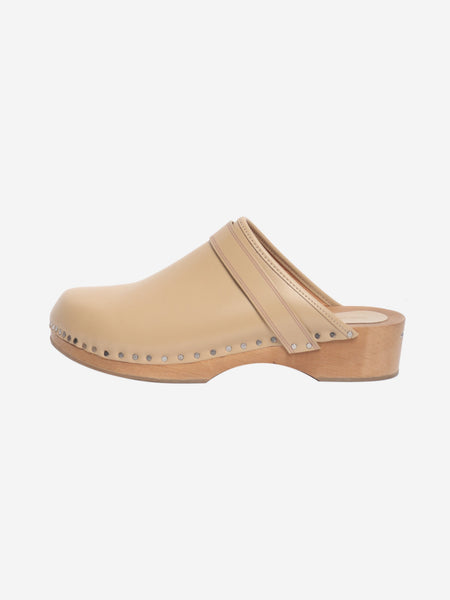 Neutral suede clogs - size EU 39 (UK 6) product image