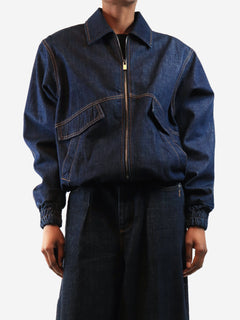 Navy denim oversized bomber jacket - size UK 4 Coats & Jackets Magda Butrym 