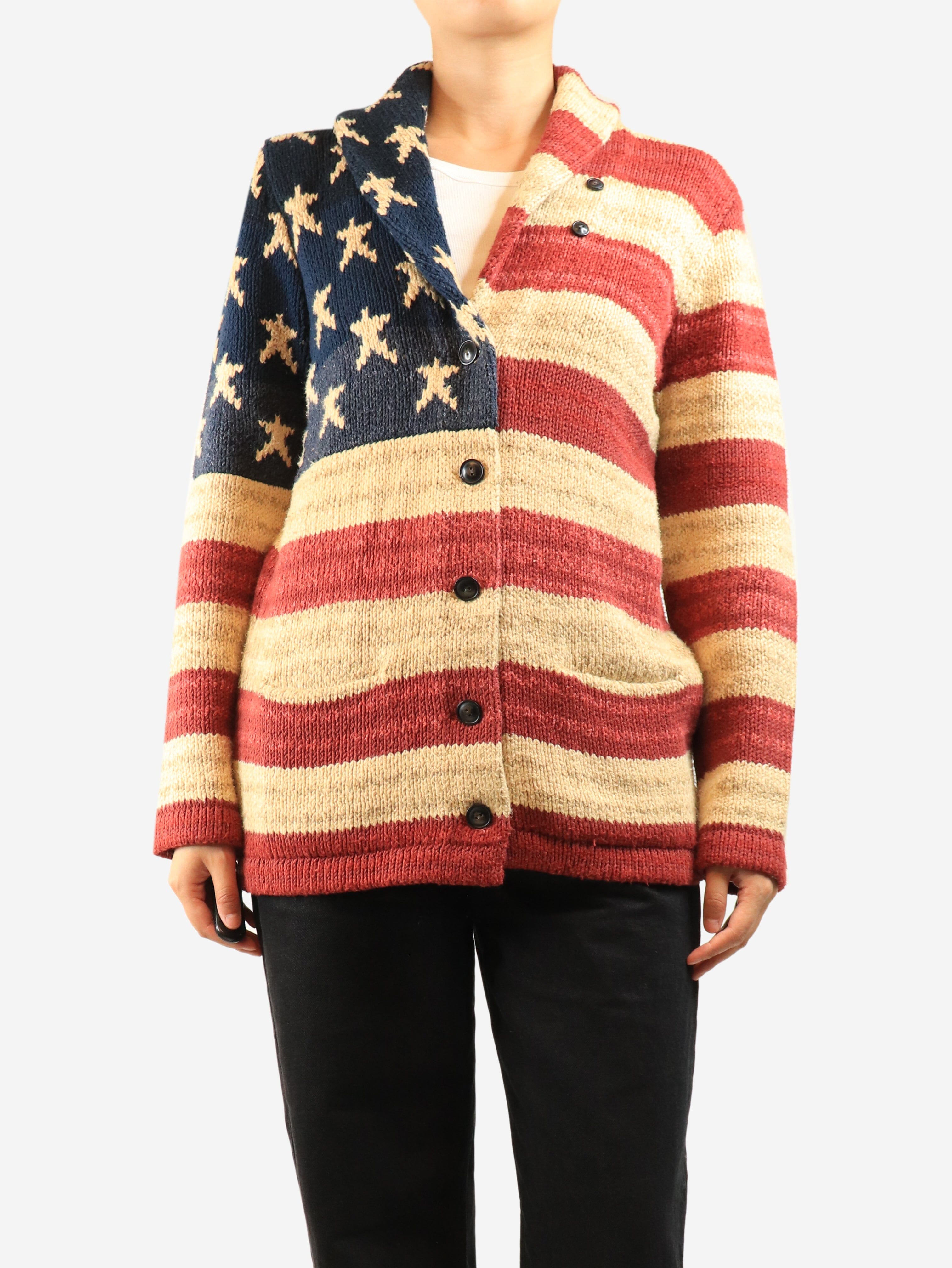 Multi heavy weight knit cardigan - size XL Knitwear Ralph Lauren 