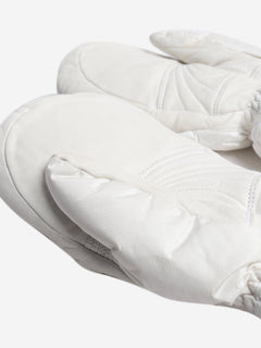 White quilted ski mittens Gloves Bogner 