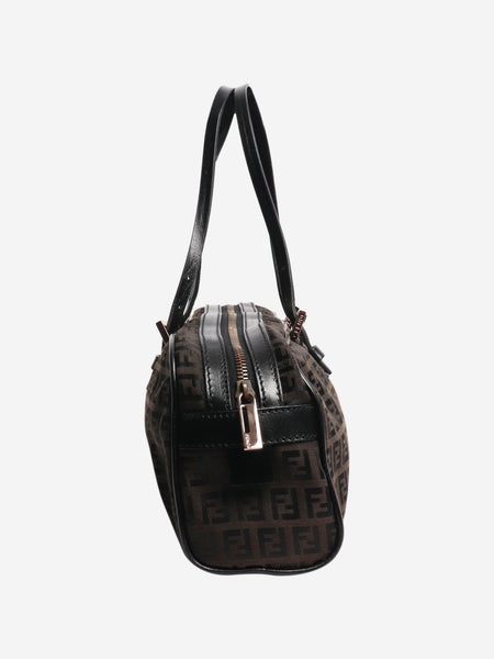 Brown Zucca canvas top handle bag alternate image