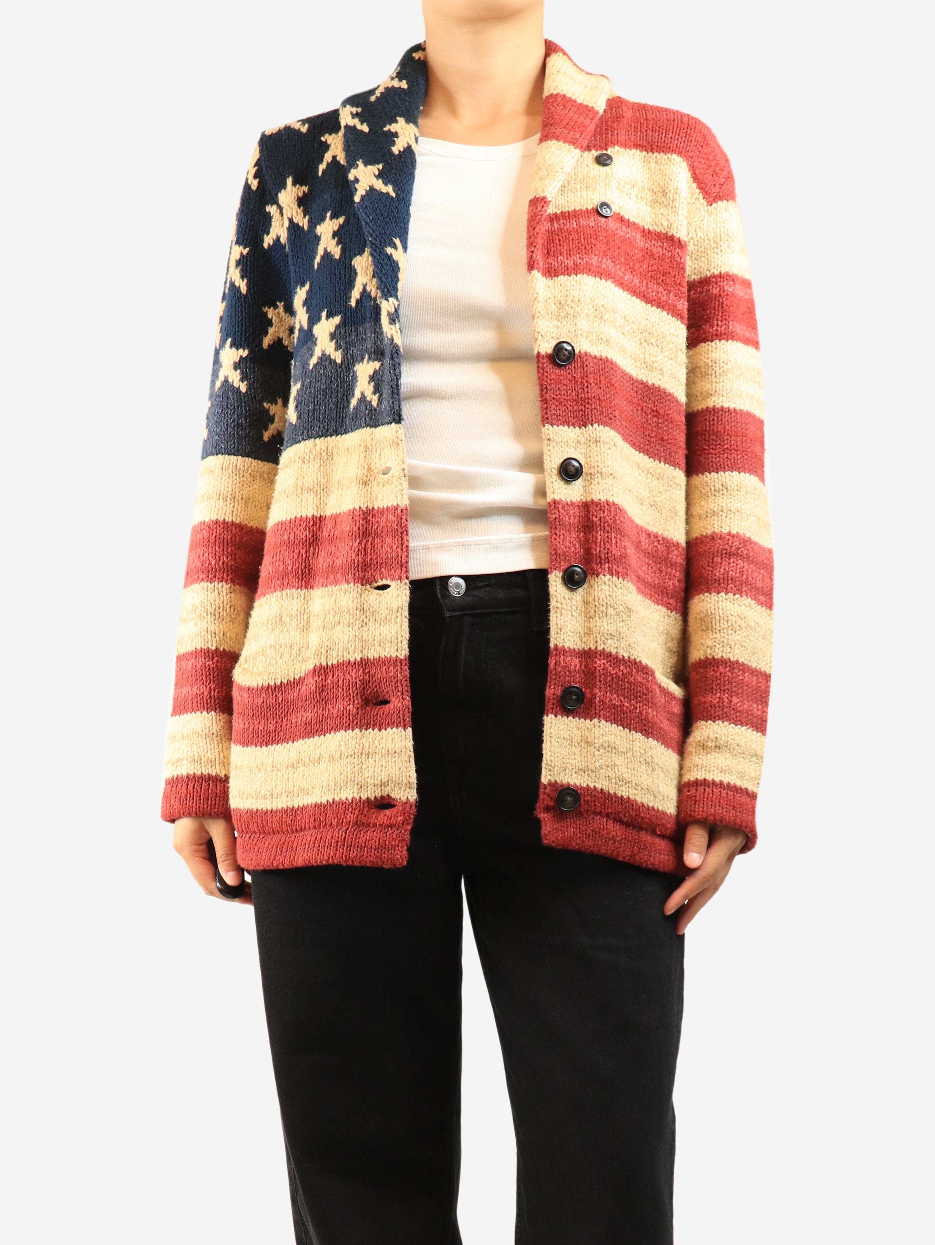 Multi heavy weight knit cardigan - size XL Knitwear Ralph Lauren 