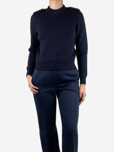 Saint Laurent Navy blue wool jumper - size S