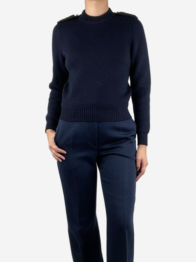 Navy blue wool jumper - size S Knitwear Saint Laurent 