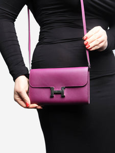 Hermes Purple Constance Wallet To Go