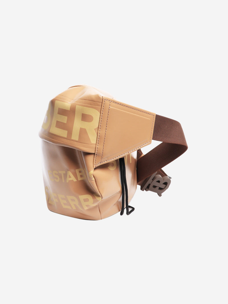 Brown coated horseferry canvas large belt bag Cross-body Bags Burberry 