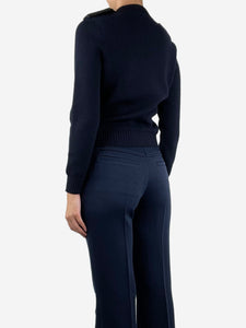 Saint Laurent Navy blue wool jumper - size S