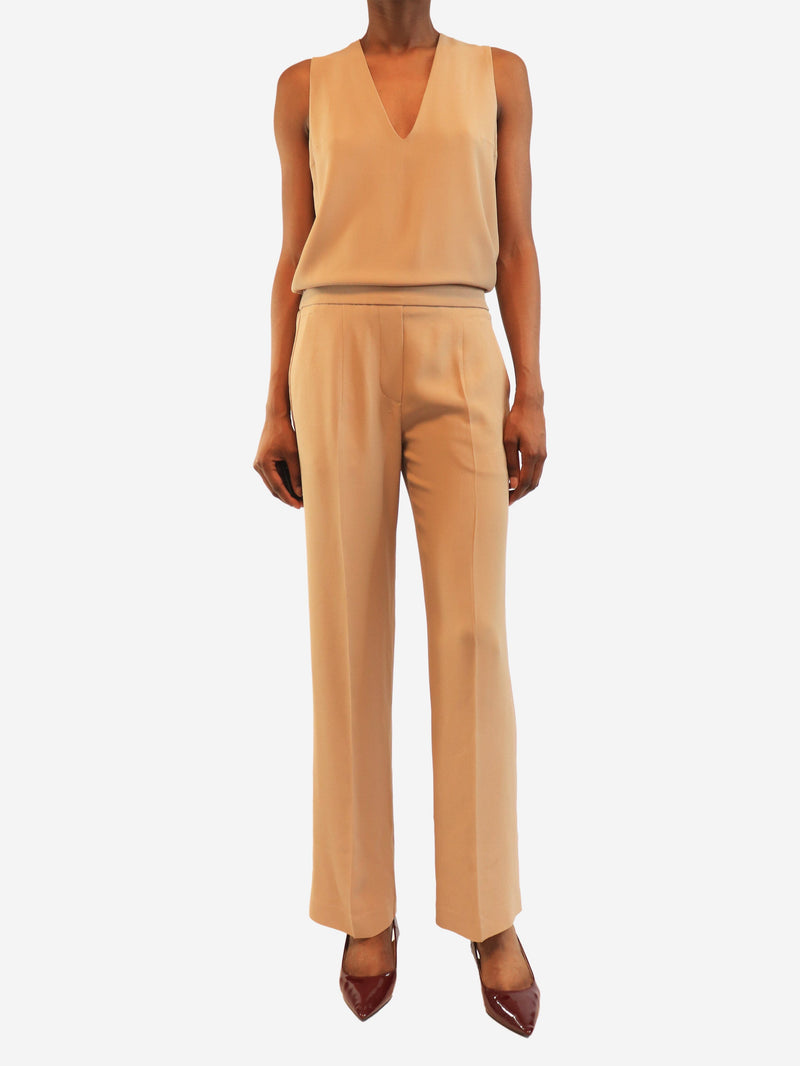 Neutral sleeveless jumpsuit - size S Jumpsuit Brunello Cucinelli 