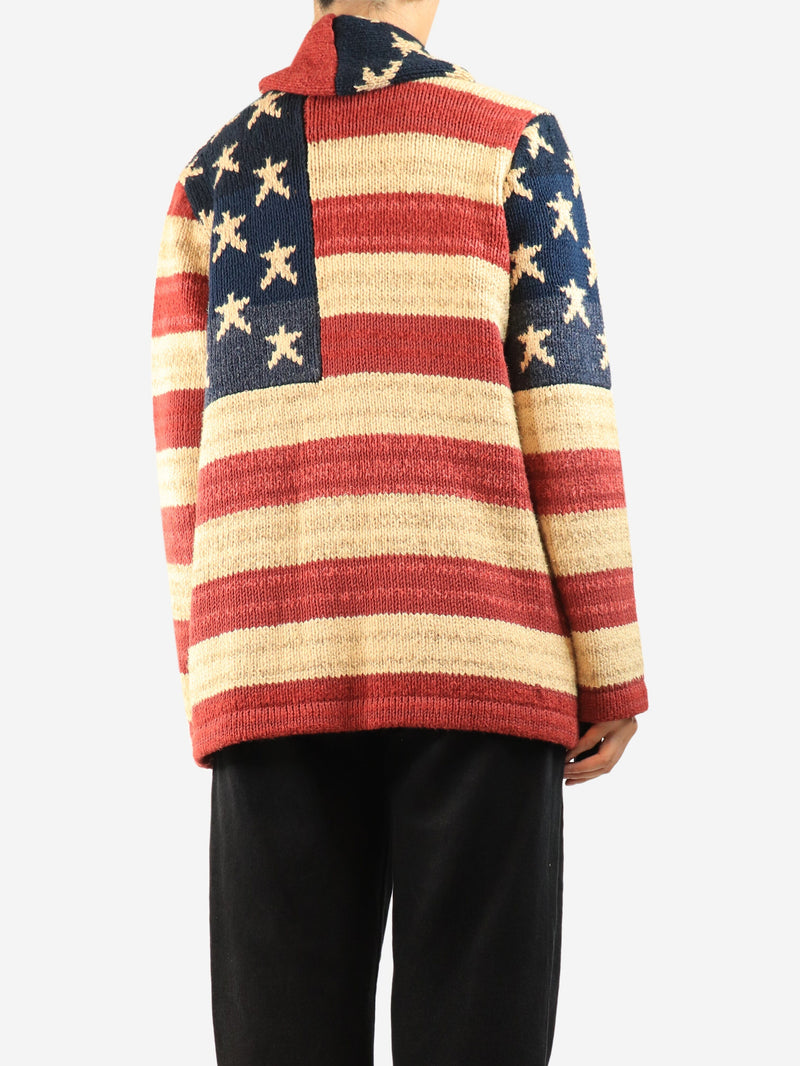 Multi heavy weight knit cardigan - size XL Knitwear Ralph Lauren 