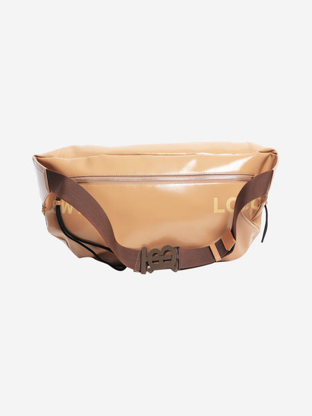 Brown coated horseferry canvas large belt bag alternate image