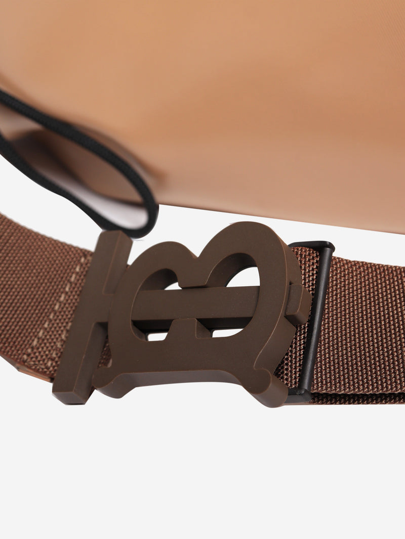 Brown coated horseferry canvas large belt bag Cross-body Bags Burberry 
