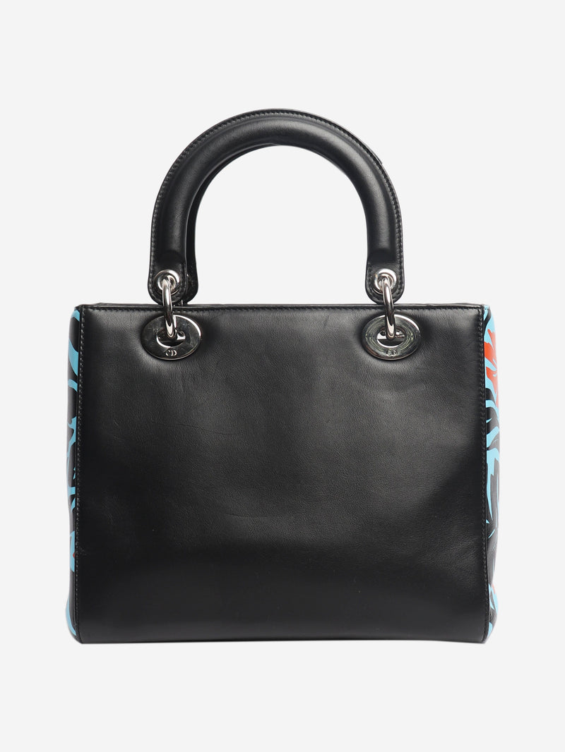 Black and blue floral 2015 Lady Dior bag Bags Dior 