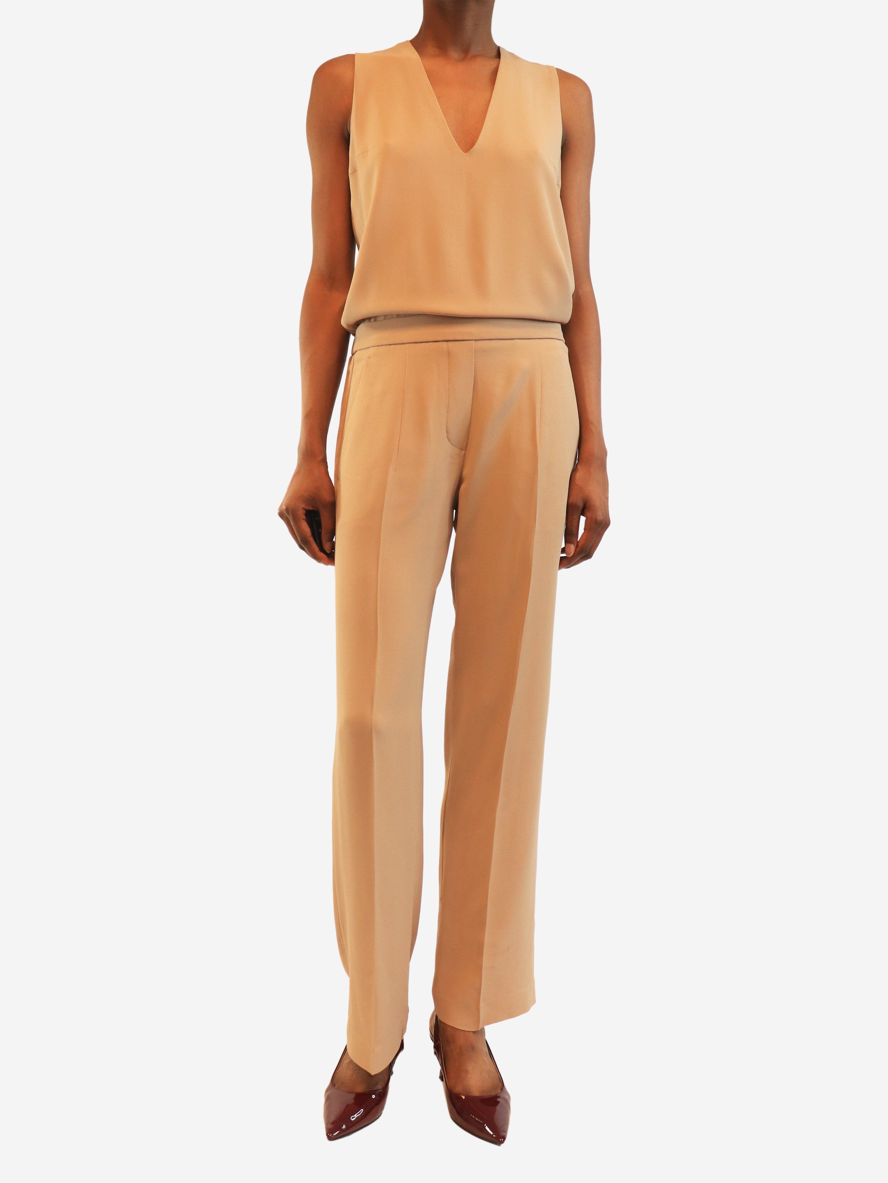 Neutral sleeveless jumpsuit - size S Jumpsuit Brunello Cucinelli 