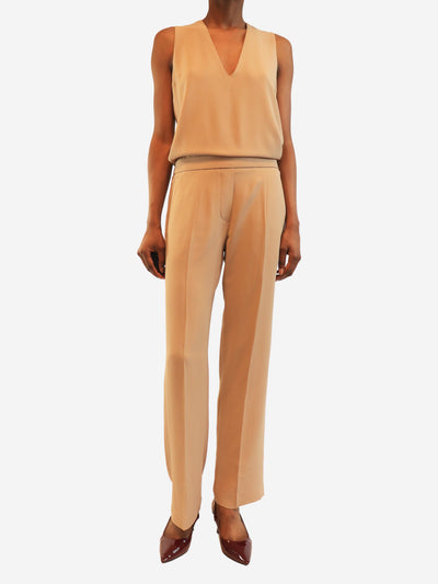 Neutral sleeveless jumpsuit - size S Jumpsuit Brunello Cucinelli 