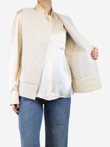 Bamford White shearling gilet - size S