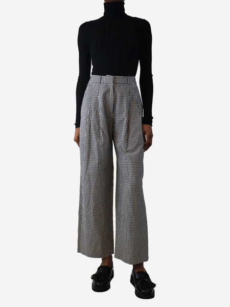 Gingham trousers - size UK 6 alternate image