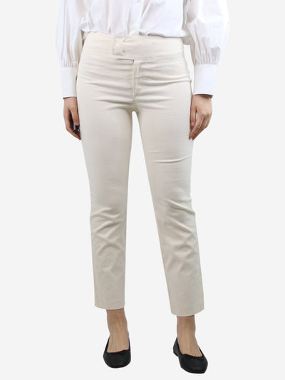 Cream cotton-blend trousers - size UK 10 Trousers Isabel Marant 