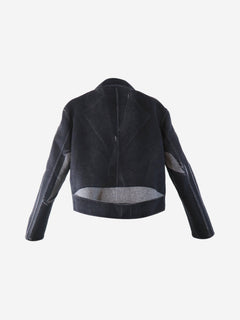Grey two tone wool and angora -blend coat - size UK 4 Coats & Jackets Prada 