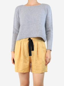 English Weather Grey cashmere jumper - size UK 6