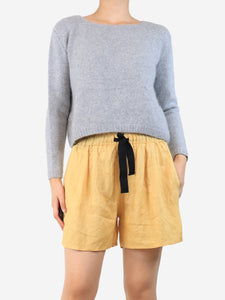 English Weather Grey cashmere jumper - size UK 6