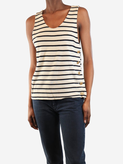 Cream striped wool-blend tank top - size XS Tops Chloe 