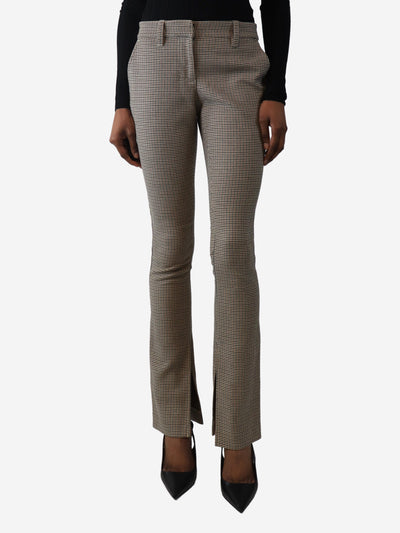 Brown houndstooth trousers - size UK 6 Trousers A.L.C. 