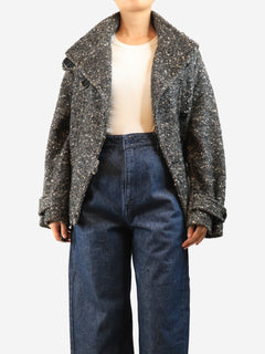 Grey tweed belted jacket - size UK 10 Coats & Jackets Isabel Marant Etoile 