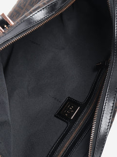 Brown Zucca canvas top handle bag Top Handle Bags Fendi 