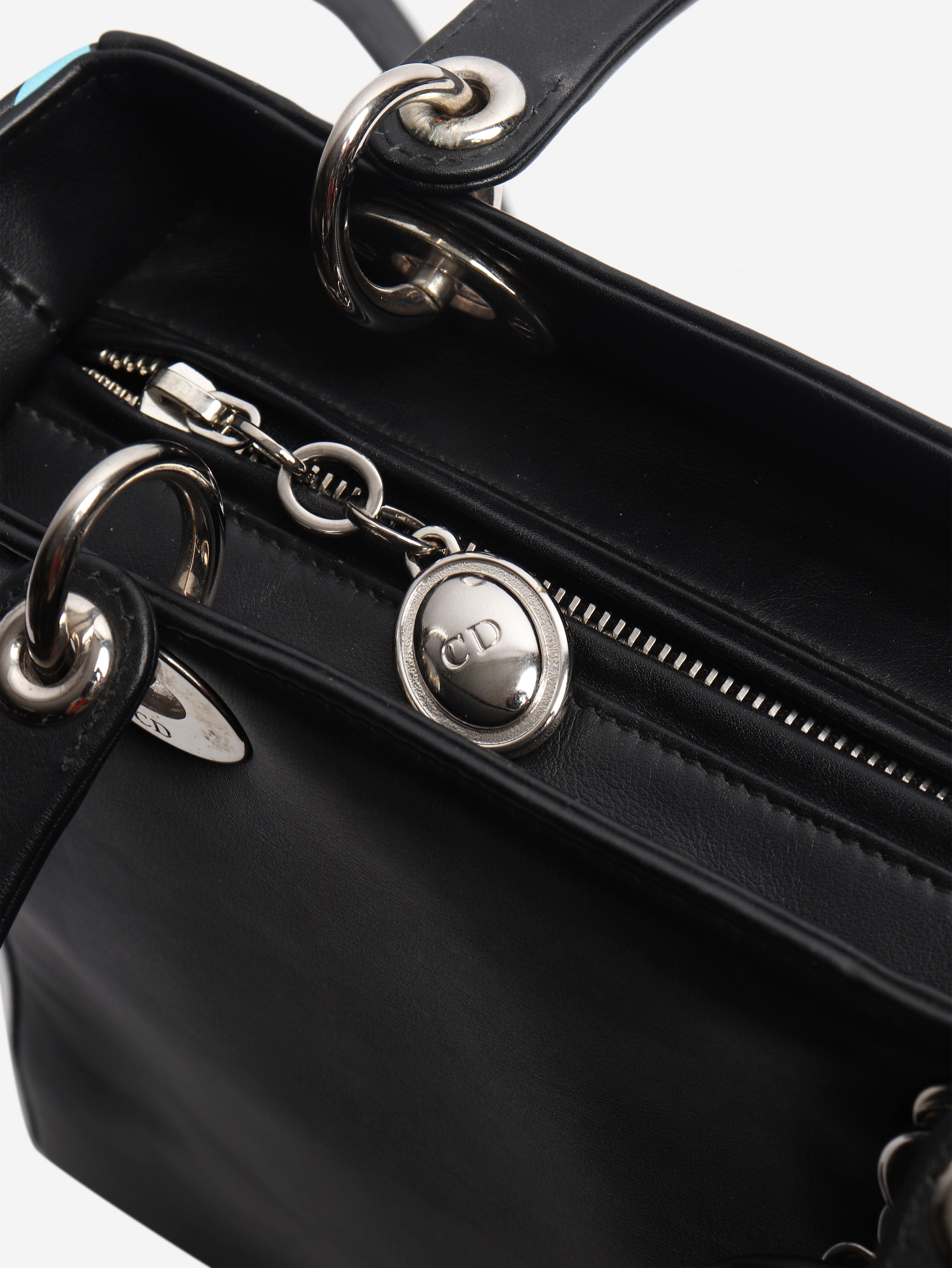 Black and blue floral 2015 Lady Dior bag Bags Dior 