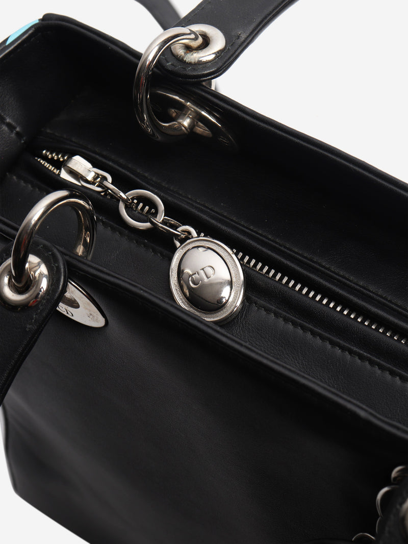 Black and blue floral 2015 Lady Dior bag Bags Dior 