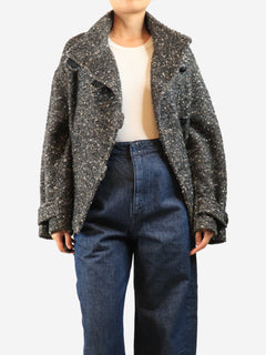 Grey tweed belted jacket - size UK 10 Coats & Jackets Isabel Marant Etoile 