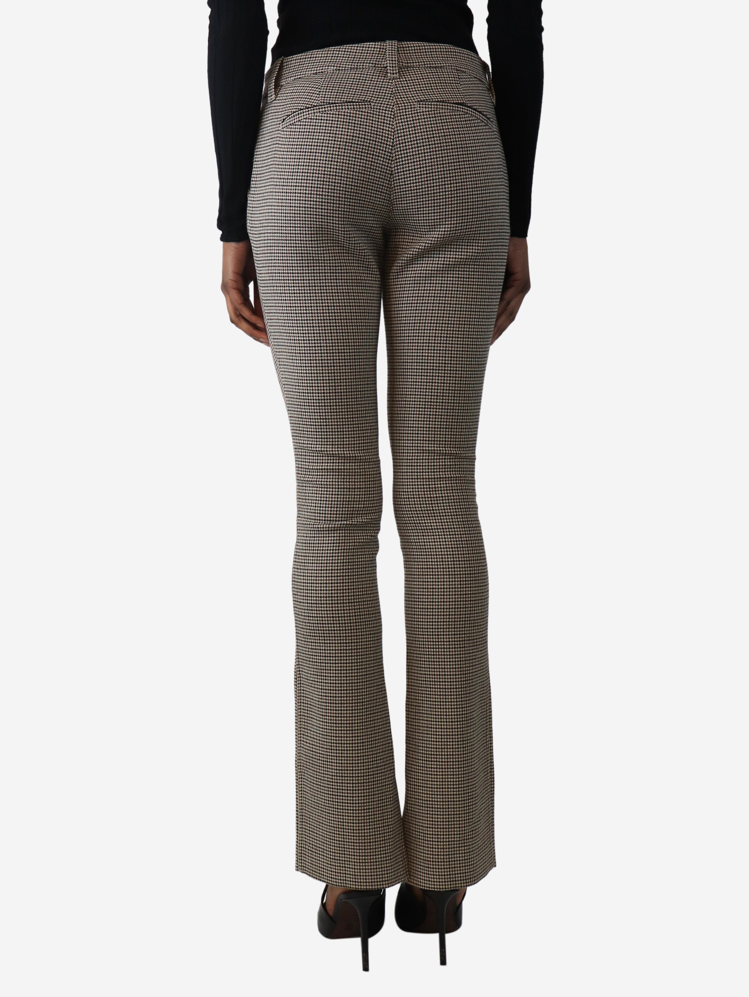 Brown houndstooth trousers - size UK 6 Trousers A.L.C. 