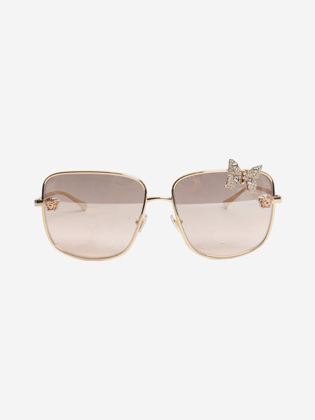 Gold butterfly sunglasses product image