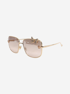 Gold butterfly sunglasses