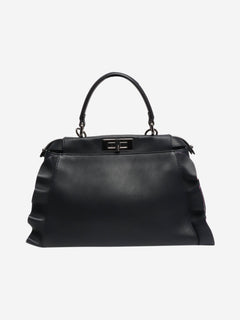 Navy Peekaboo leather 2way bag Shoulder bags Fendi 