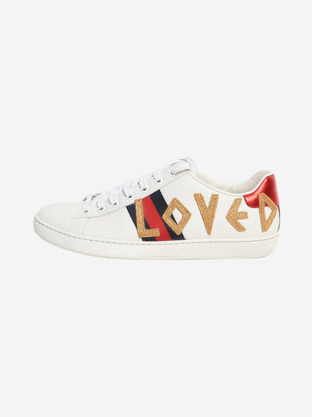 White Ace 'Loved' leather trainers - size EU 38.5 product image