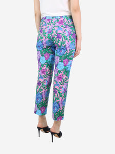 Weekend Max Mara Multicoloured floral tailored trousers - size UK 10