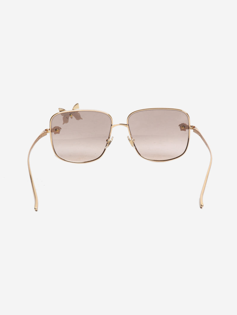 Gold butterfly sunglasses