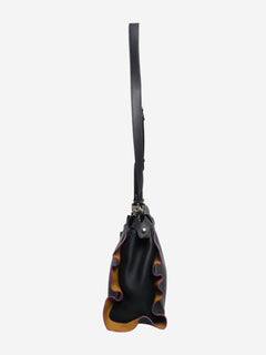 Navy Peekaboo leather 2way bag Shoulder bags Fendi 
