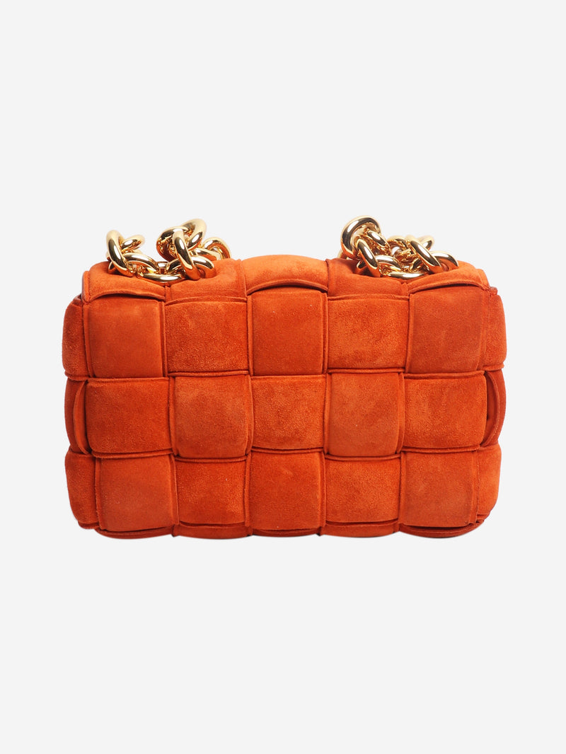 Orange suede padded Cassette bag Shoulder bags Bottega Veneta 