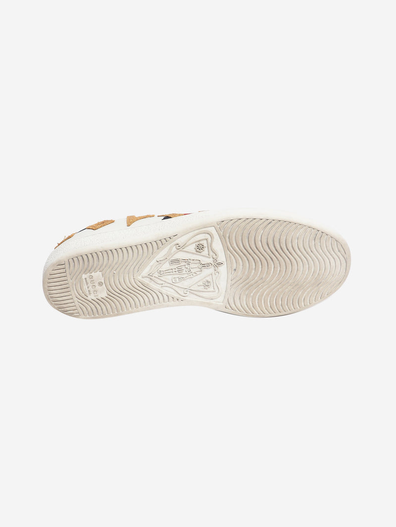 White Ace 'Loved' leather trainers - size EU 38.5 Trainers Gucci 