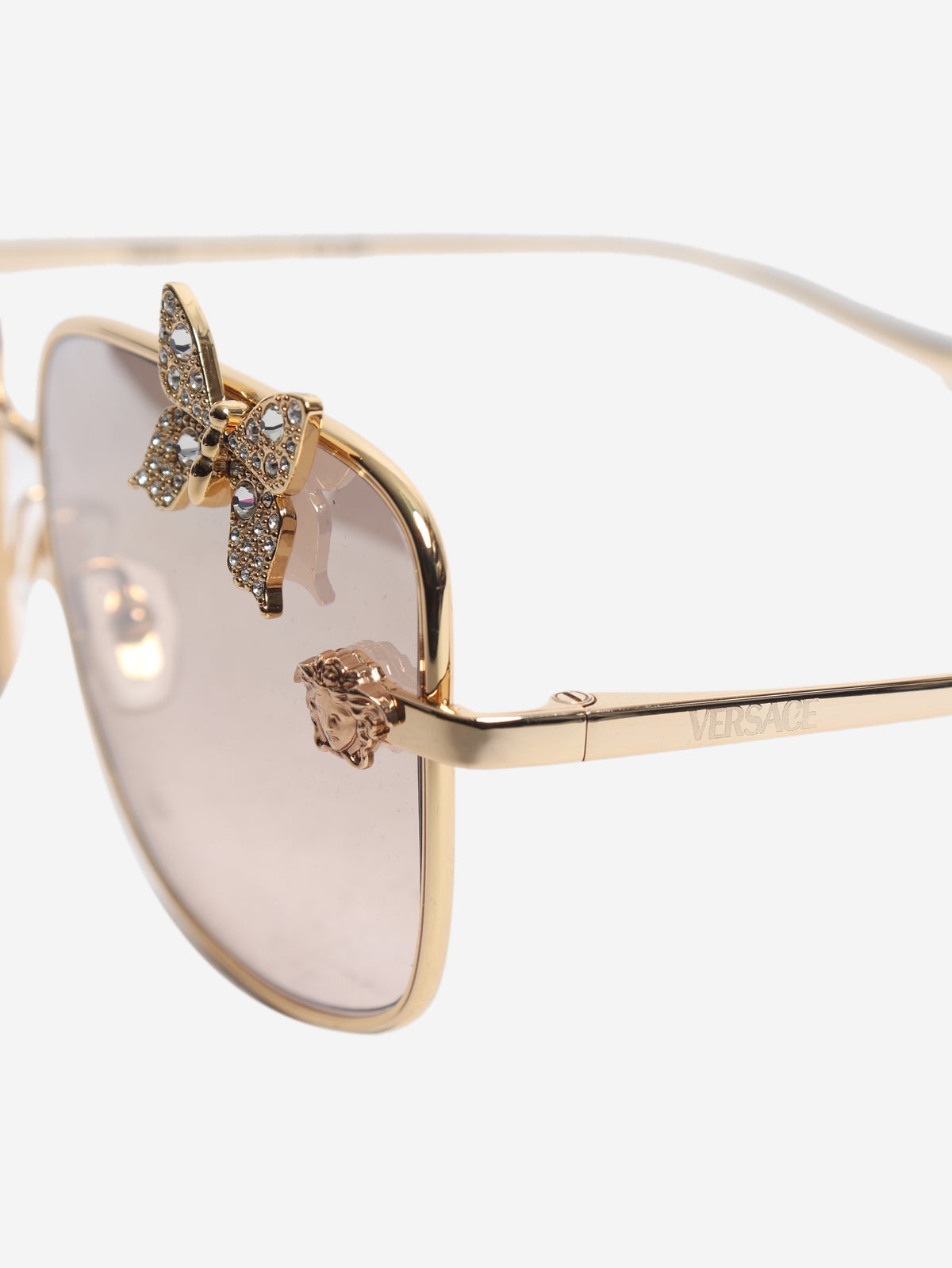 Gold butterfly sunglasses