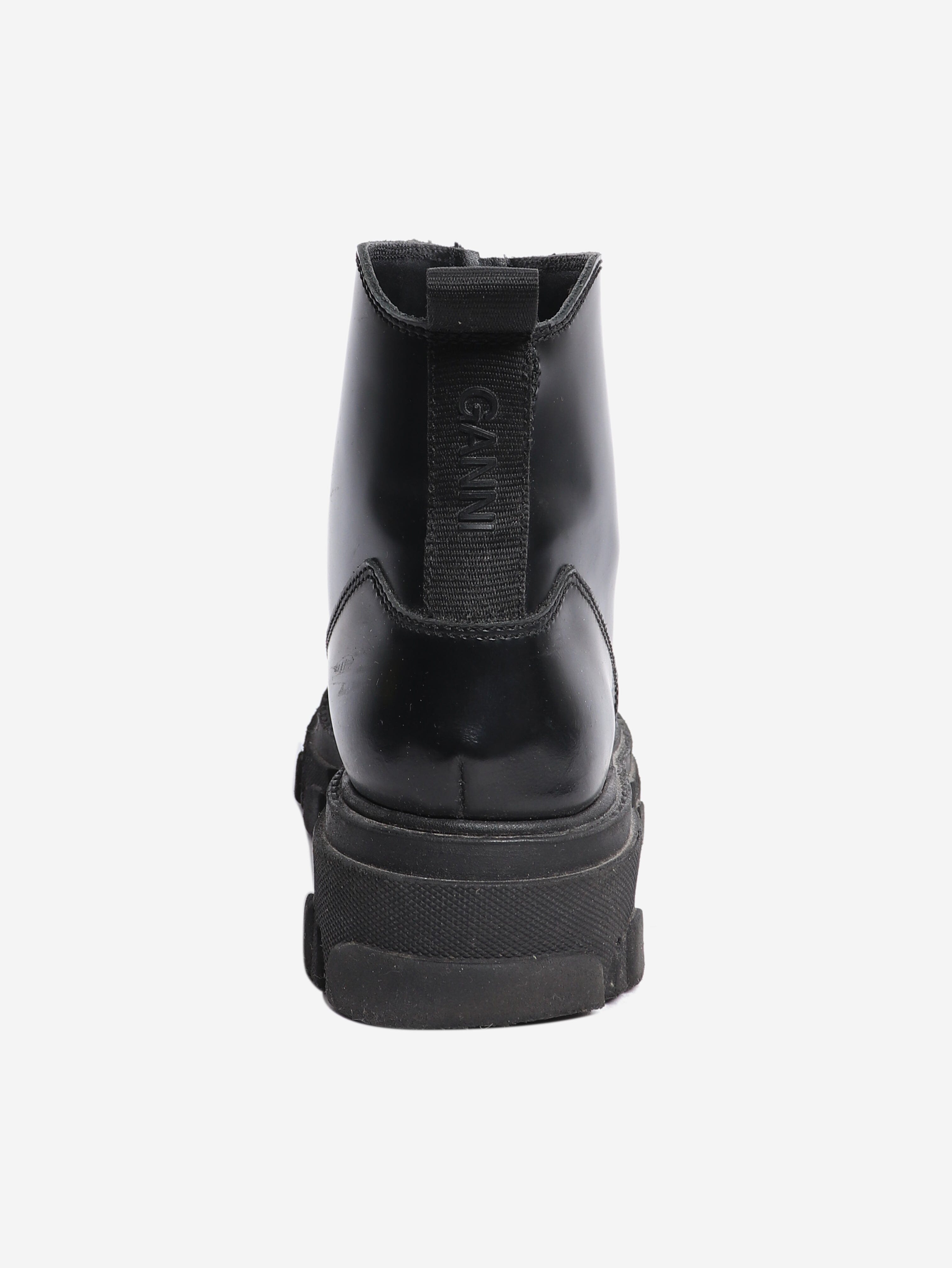 Black ankle chunky boots - size EU 40 (UK 7) Boots Ganni 